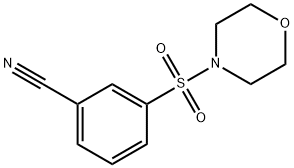 3-(モルホリノスルホニル)ベンゾニトリル 化学構造式