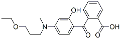 2-[4-[N-(3-Ethoxypropyl)-N-methylamino]-2-hydroxybenzoyl]benzoic acid Struktur