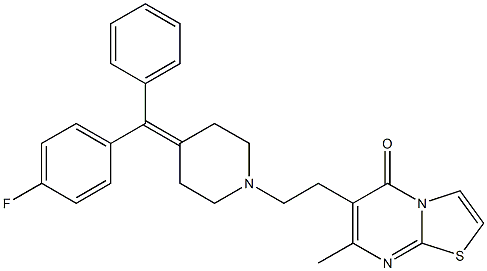 93076-89-2 6-[2-[4-[(4-フルオロフェニル)フェニルメチレン]-1-ピペリジニル]エチル]-7-メチル-5H-チアゾロ[3,2-a]ピリミジン-5-オン