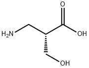 (S)-3-アミノ-2-(ヒドロキシメチル)プロピオン酸 化学構造式