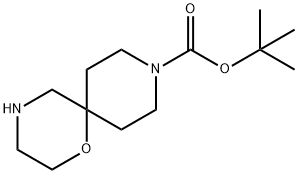 TERT-BUTYL 1-OXA-4,9-DIAZASPIRO[5.5]UNDECANE-9-CARBOXYLATE Struktur