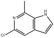 5-氯-7-甲基-6-氮杂吲哚, 930790-54-8, 结构式