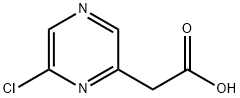 (6-クロロピラジン-2-イル)酢酸 化学構造式