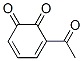 3,5-Cyclohexadiene-1,2-dione, 3-acetyl- (9CI) Structure