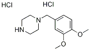 1-藜芦基-,二盐酸盐哌嗪 结构式