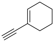 1-シクロヘキセニルエチン 化学構造式