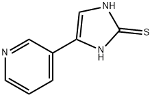 5-PYRIDIN-3-YL-1H-IMIDAZOLE-2-THIOL 结构式
