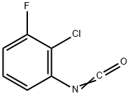 イソシアン酸2-クロロ-3-フルオロフェニル 化学構造式