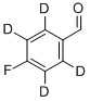 4-フルオロベンズアルデヒド-2,3,5,6-D4 化学構造式