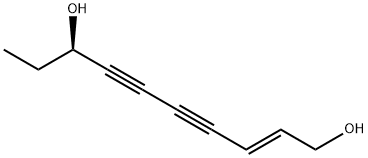 (R,E)-癸-2-烯-4,6-二炔-1,8-二醇,931116-24-4,结构式