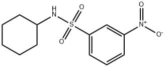 N-环己基-3-硝基苯磺酰胺 结构式