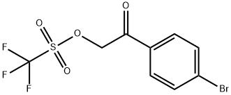4-溴苯甲酰甲基三氟甲磺酸酯, 93128-04-2, 结构式