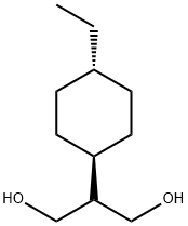 2-(TRANS-4-エチルシクロヘキシル)プロパン-1,3-ジオール 化学構造式