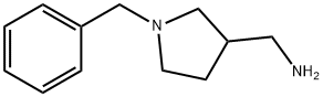1-ベンジル-3-アミノメチルピロリジン 化学構造式