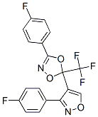 3-(4-FLUOROPHENYL)-5-(3-(4-FLUOROPHENYL)ISOXAZOL-4-YL)-5-(TRIFLUOROMETHYL)-1,4,2-DIOXAZOLE Struktur