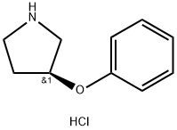 S-3-PHENOXY-PYRROLIDINE HYDROCHLORIDE Struktur