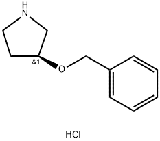 (S)-3-BENZYLOXY-PYRROLIDINE HYDROCHLORIDE
 Struktur