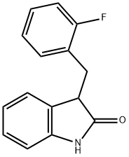 3-(2-FLUOROBENZYL)-1,3-DIHYDROINDOL-2-ONE, 931735-11-4, 结构式