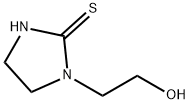 1-(2-ヒドロキシエチル)イミダゾリジン-2-チオン 化学構造式