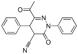 6-ACETYL-3-OXO-2,5-DIPHENYL-2,3,4,5-TETRAHYDROPYRIDAZINE-4-CARBONITRILE Structure
