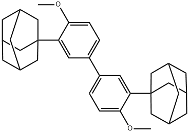 2,2'-Bis-(1-adaMantyl)-4,4'-diMethoxybiphenyl Structure