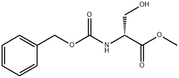 N-CARBOBENZYLOXY-D-SERINE METHYL ESTER Struktur
