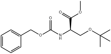 苄氧羰基-O-叔丁基-D-丝氨酸-甲酯,93204-37-6,结构式