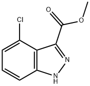 1H-Indazole-3-carboxylicacid,4-chloro-,Methylester Structure