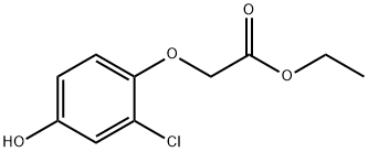 Acetic acid, (2-chloro-4-hydroxyphenoxy)-, ethyl ester Struktur