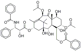 β-(BenzoylaMino)-α-hydroxybenzenepropanoic Acid (αR,βS)-(1S,3S,4S,4aR,5S,6S,8S,11R,12aS)-3,11-Bis(acetyloxy)-4-[(benzoyloxy)Methyl]-1,2,3,4,4a,5,6,7,8,11,12,12a-dodecahydro-1,4,5,6-tetrahydroxy-9,12a,13,13-tetraMethyl-12-oxo-6,10-Methanobenzocyclodecen-8-yl Ester Structure