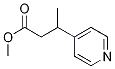 (+/-)-3-(pyridin-4-yl)butyric acid methyl ester Structure