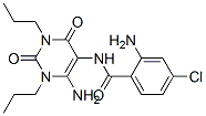 Benzamide,  2-amino-N-(6-amino-1,2,3,4-tetrahydro-2,4-dioxo-1,3-dipropyl-5-pyrimidinyl)-4-chloro- Structure