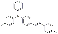 4-(4-Methylstyryl)-N-phenyl-N-(4-methylphenyl)aniline 结构式