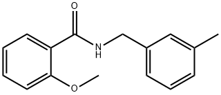 2-甲氧基-N-(3-甲基苄基)苯甲酰胺 结构式