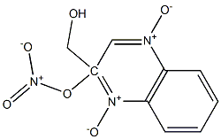 2-QuinoxalineMethanol Nitrate 1,4-Dioxide 结构式