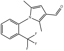 2,5-dimethyl-1-[2-(trifluoromethyl)phenyl]-1H-pyrrole-3-carbaldehyde Structure