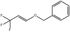 (E)-2-(トリフルオロメチル)ビニルベンジルエーテル 化学構造式