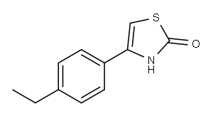 4-(4'-乙基苯基)噻唑啉-2-酮 结构式
