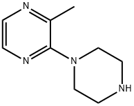 Piperazine, 1-(3-methylpyrazinyl)- (7CI) 结构式