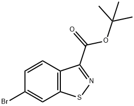 6-溴-1,2-苯并异噻唑-3-羧酸叔丁酯, 932702-07-3, 结构式