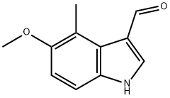5-メトキシ-4-メチルインドール-3-カルボキシアルデヒド 化学構造式