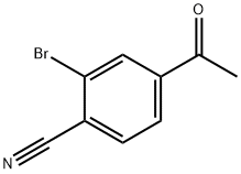 BENZONITRILE, 4-ACETYL-2-BROMO- Structure