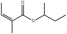 2-Butenoic acid, 2-Methyl-, 1-Methylpropyl ester, (2Z)-,93283-00-2,结构式