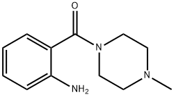 1-甲基-4-[2-氨基]苯甲酰哌嗪 结构式