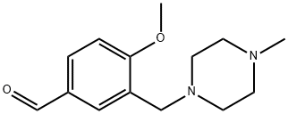 4-methoxy-3-[(4-methylpiperazin-1-yl)methyl]benzaldehyde Structure