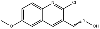 2-CHLORO-6-METHOXY-3-QUINOLINECARBALDEHYDE OXIME Struktur
