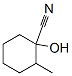 1-Hydroxy-2-methylcyclohexane-1-carbonitrile Structure