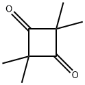 テトラメチル-1,3-シクロブタンジオン 化学構造式