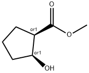 2-HYDROXY-CYCLOPENTANECARBOXYLIC ACID METHYL ESTER Structure