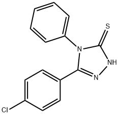 5-(4-氯-苯基)-4-苯基-4H-[1,2,4]三唑-3-硫醇 结构式